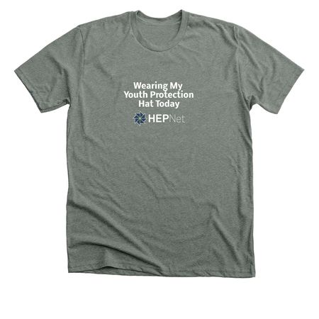 Youth Protection Tee, a Deep Heather Premium Unisex Tee