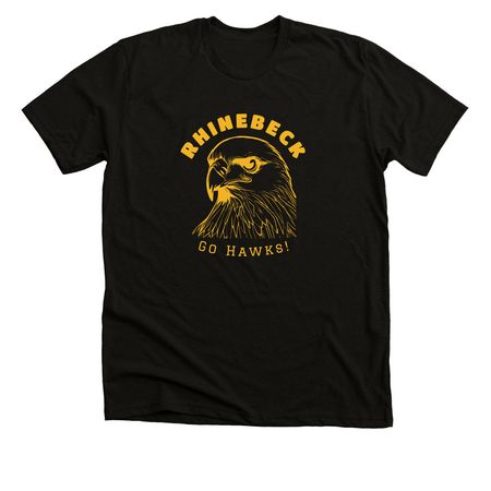 Color Me Hawk proud--Now in Gold!, a Black Heather Premium Unisex Tee