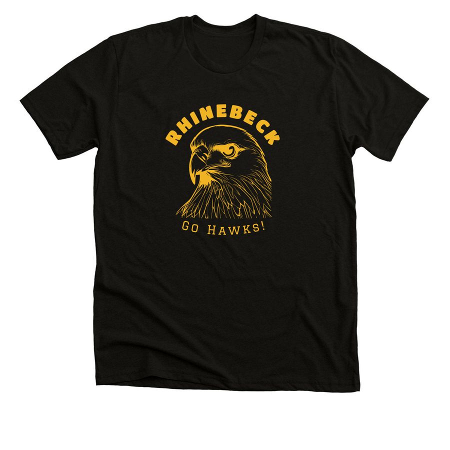 Color Me Hawk proud--Now in Gold!, a Black Heather Premium Unisex Tee