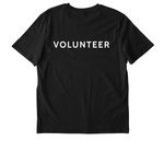 LRWP VOLUNTEER, a Black Stanley/Stella Unisex Creator 2.0 Tee (back-view)