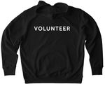 LRWP VOLUNTEER, a Black Stanley/Stella Unisex Cruiser 2.0 Pullover Hoodie (back-view)