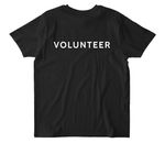 LRWP VOLUNTEER, a Black Stanley/Stella Unisex Rocker Tee (back-view)