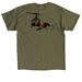 Old Man of the Mountain Rescue, a Military Green Classic Unisex Tee (back-view)