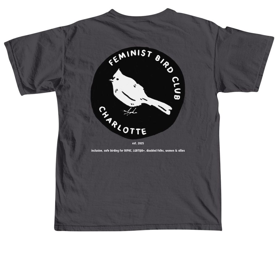 FBC Charlotte Logo Shirts, a Graphite Comfort Colors Unisex Tee (back-view)
