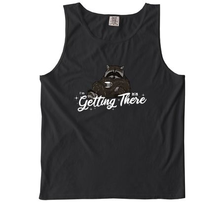 Mornings with Gamora, a Black Comfort Colors Tank Top