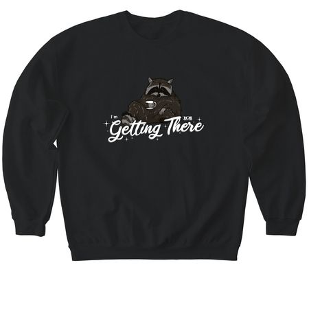 Mornings with Gamora, a Black Softstyle Crewneck Sweatshirt
