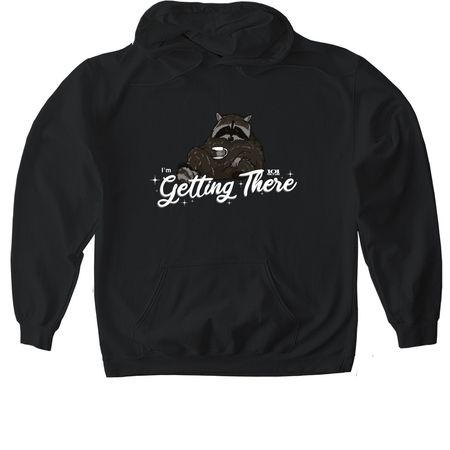 Mornings with Gamora, a Black Gildan Softstyle Pullover Hoodie