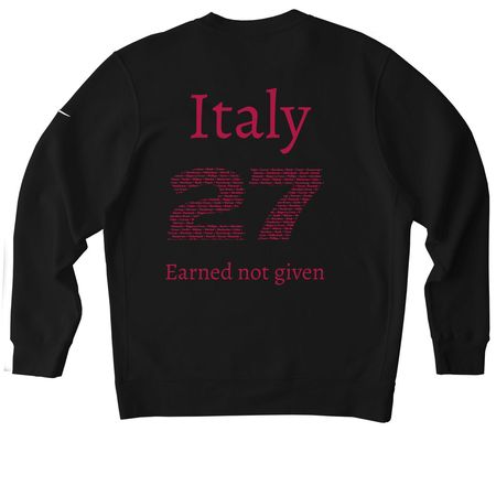 BISON 2027 PLAYER NAMES NIKE SPIRIT WEAR, a Black Nike Club Fleece Crewneck Sweatshirt