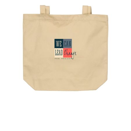 We Can Lead Change tote bags, a Oyster Organic Cotton Tote Bag
