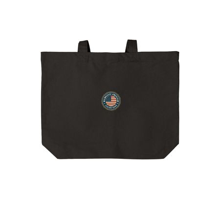 MALB Totes, a Deep Black Cotton Canvas Tote Bag