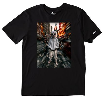 NOT FROM HERE ? | NYC DROP, a Black Nike Dri-FIT Jersey Blend Performance Tee