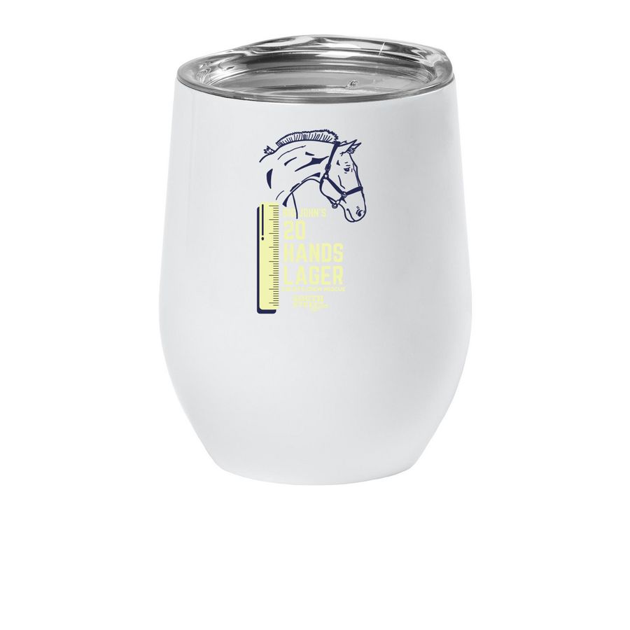 20 Hands Wine Tumbler, a White Insulated Wine Cup