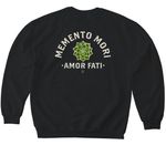 Amor Fati, a Black Softstyle Crewneck Sweatshirt (back-view)