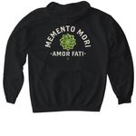 Amor Fati, a Black Gildan Softstyle Pullover Hoodie (back-view)