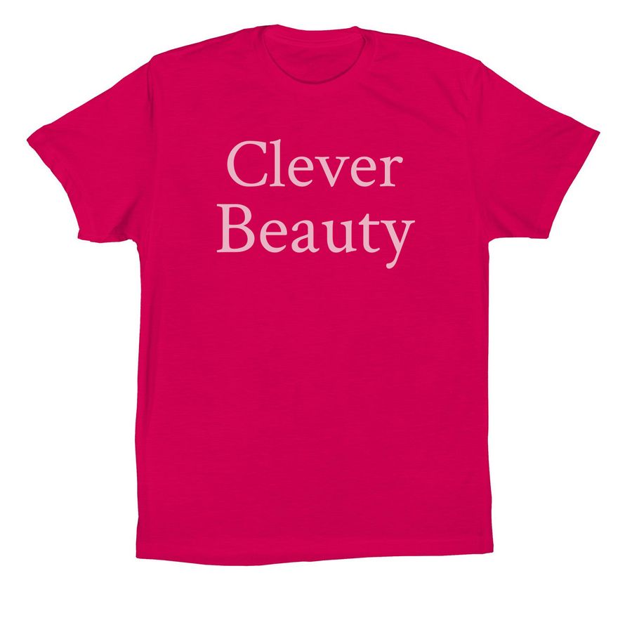 Clever Tee, a Fuchsia Premium Cotton Tee