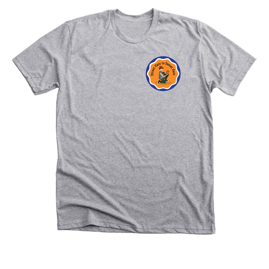 Street Cats to Sweet Cats, a Athletic Heather Premium Unisex Tee