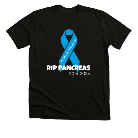 RIP pancreas&nbsp;, a Black Heather Premium Unisex Tee