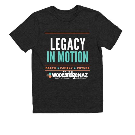 Legacy In Motion Shirts, a Space Black Allmade Youth Eco Triblend Tee