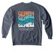 California Wavy 2&nbsp;, a Denim Comfort Colors Crewneck Sweatshirt (back-view)