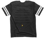 Pride of Rochester Fall 2026 Show Merch, a Vintage Smoke / White Football Jersey Tee (back-view)