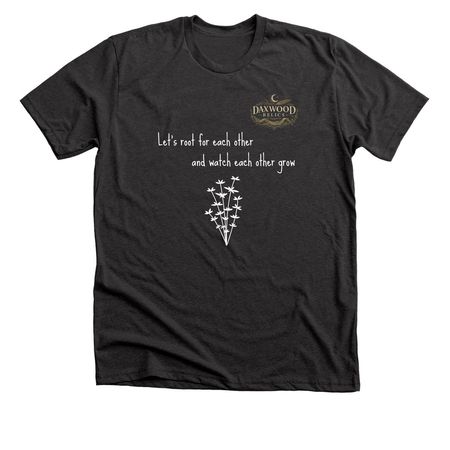 Root For Each Other, a Dark Grey Heather Premium Unisex Tee