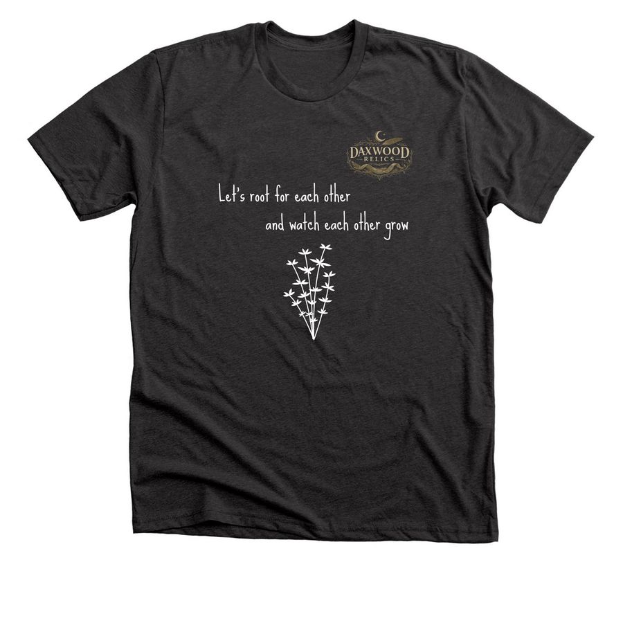 Root For Each Other, a Dark Grey Heather Premium Unisex Tee