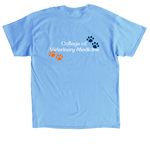 Cats in the College 2.0, a Carolina Blue Classic Unisex Tee (back-view)