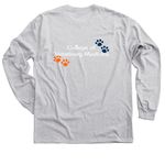 Cats in the College 2.0, a Sport Grey Classic Long Sleeve Tee (back-view)