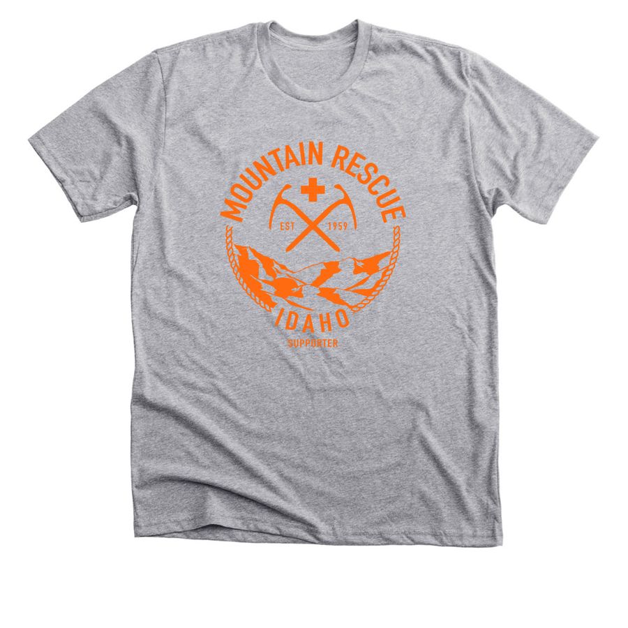 Idaho Mountain Search and Rescue, a Athletic Heather Premium Unisex Tee