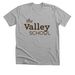 Valley Brown Logo, a Athletic Heather Premium Unisex Tee