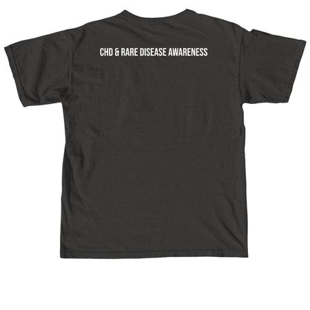 Care for Rare, a Pepper Comfort Colors Unisex Tee (back-view)