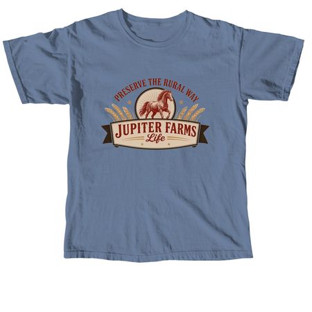 PRESERVE THE RURAL WAY, a Blue Jean Comfort Colors Unisex Tee