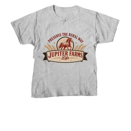 PRESERVE THE RURAL WAY, a Sport Grey Youth Unisex Tee