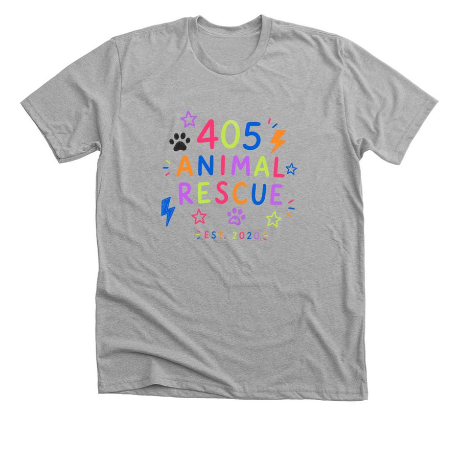 405 AR Colorful, a Athletic Heather Premium Unisex Tee