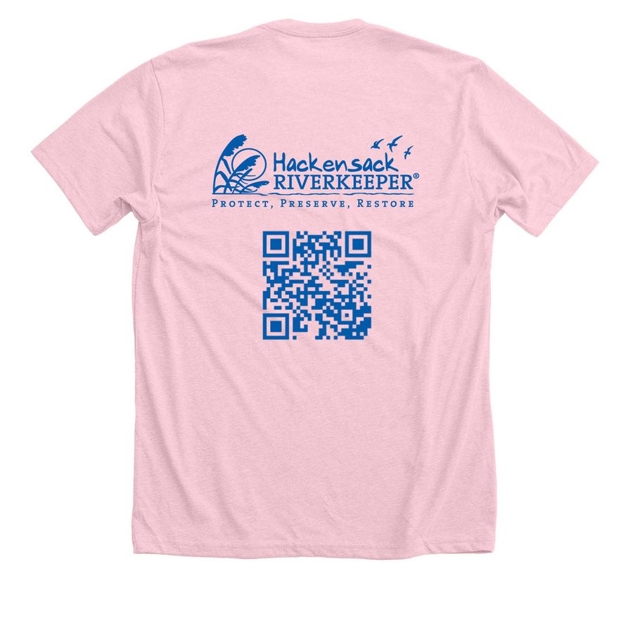 Van Buskirk Island Park, a Heather Pink Premium Unisex Tee (back-view)