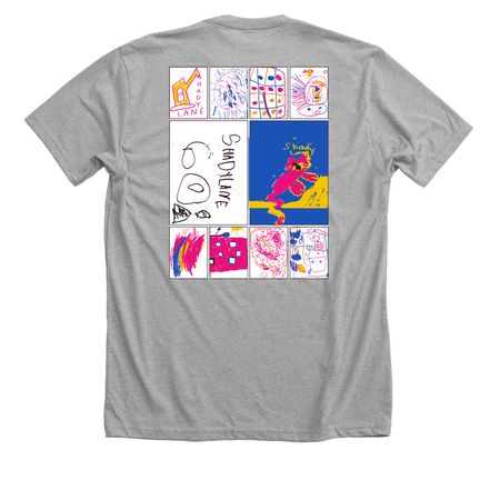60th Anniversary - Youth & Adult, a Athletic Heather Premium Unisex Tee (back-view)