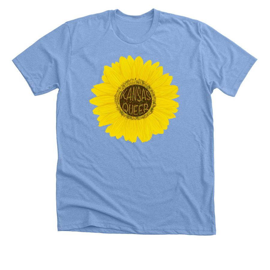 Sunflower - FHHRP Scholarship Shirts, a Heather Carolina Blue Premium Unisex Tee