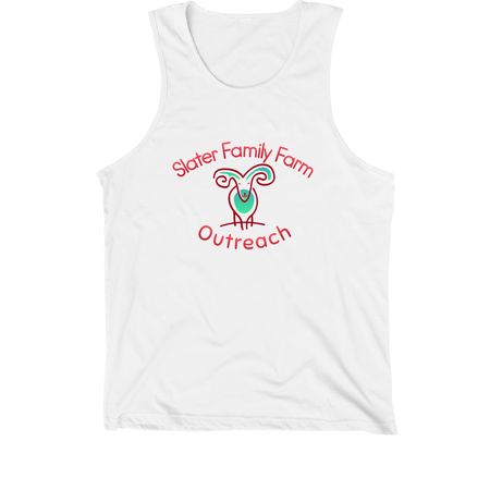 Slater Family Farm outreach&nbsp;, a White Premium Cotton Tank
