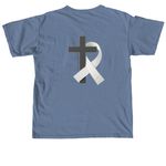 Faith & Awareness&nbsp;, a Blue Jean Comfort Colors Unisex Tee (back-view)