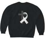 Faith & Awareness&nbsp;, a Black Softstyle Crewneck Sweatshirt (back-view)