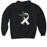 Faith & Awareness&nbsp;, a Black Gildan Softstyle Pullover Hoodie (back-view)