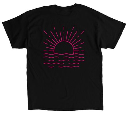 Be the light, a Black Classic Unisex Tee (back-view)