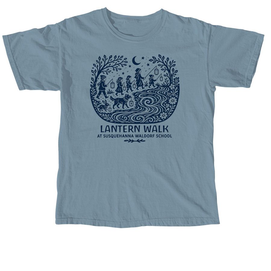 Martinmas&nbsp;Lantern Walk, a Ice Blue Comfort Colors Unisex Tee