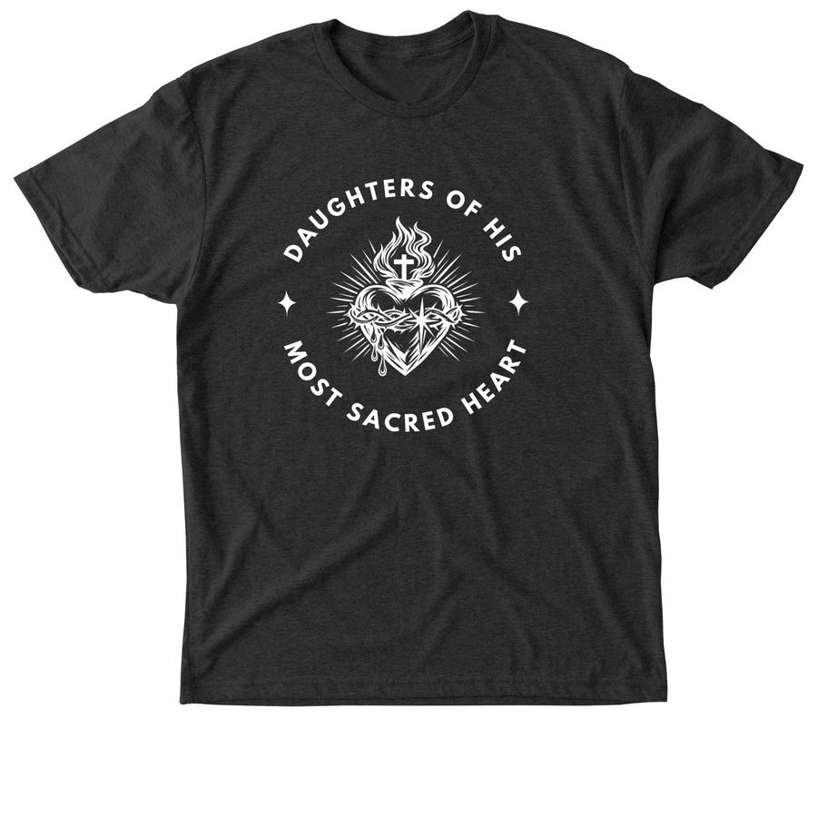 Daughters of His Most Sacred Heart, a Vintage Black Triblend Unisex Tee