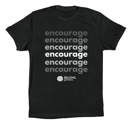Encourage Apparel, a Vintage Black Premium Cotton Tee