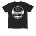 Root 120 - Pocket Tee White Logo, a Black Comfort Colors Pocket Tee (back-view)