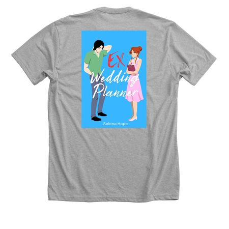 EX-Wedding Planner T-Shirt, a Athletic Heather Premium Unisex Tee (back-view)