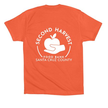 Hunger Action Month 2026, a Coral Premium Cotton Tee (back-view)