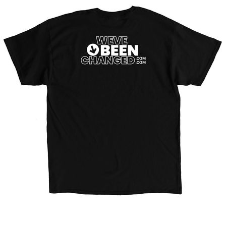 Outreach Shirts, a Black Classic Unisex Tee (back-view)