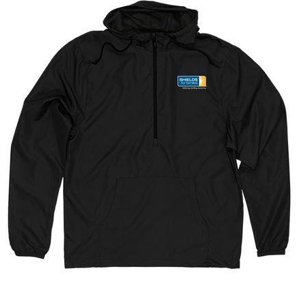 SHIELDS Jackets, a Black Quarter-Zip Windbreaker